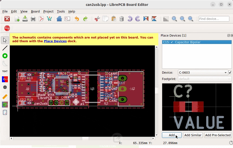 LibrePCB Board Editor