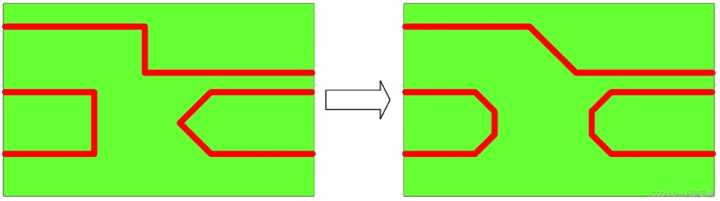 Keep traces short and direct