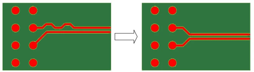 Route Differential Pairs Symmetrically