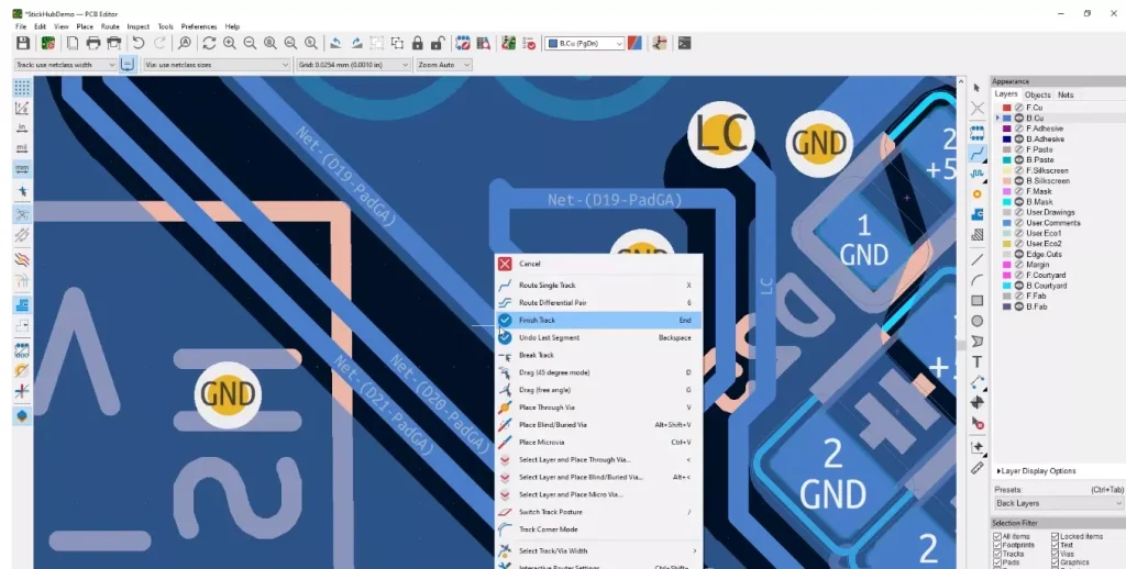 Kicad Interactive router